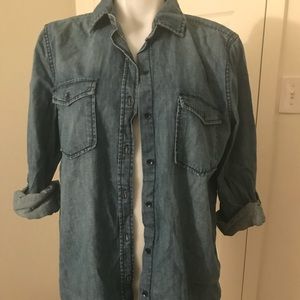 💖Joe fresh denim button up shirt